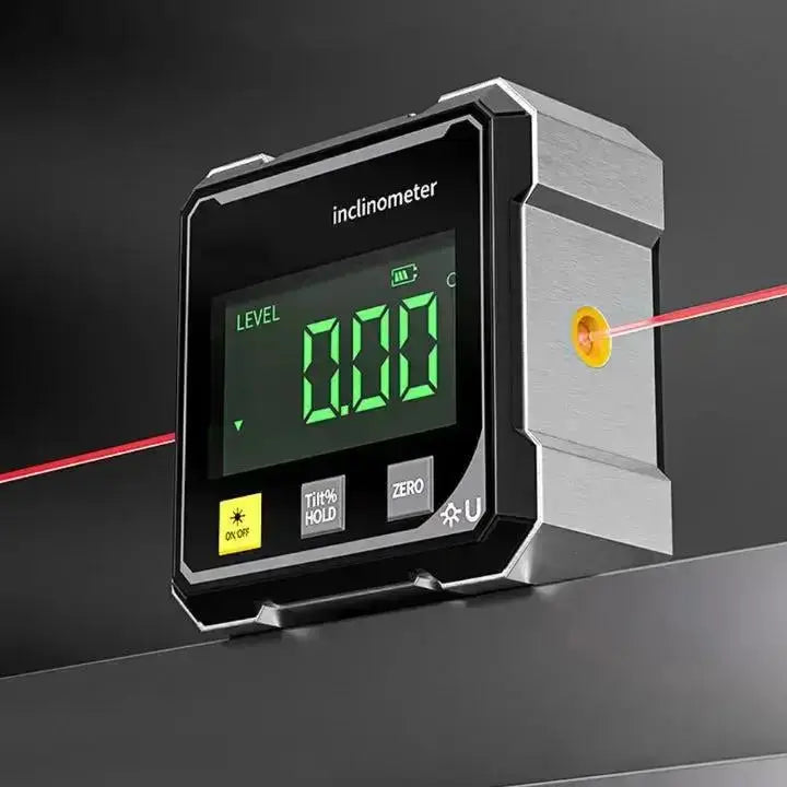 Digitale Neigingmeter Laserlijn Magnetvoet Aluminium