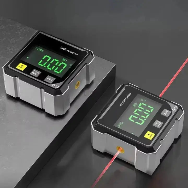 Digitale Neigingmeter Laserlijn Magnetvoet Aluminium