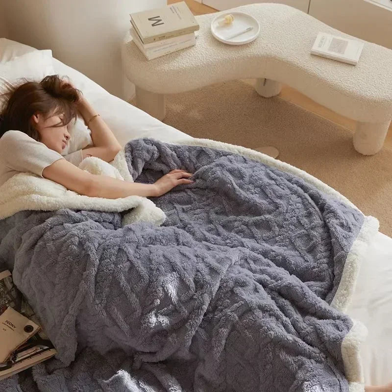 Dikke Winter Fleece Deken Voor Warme Comfort En Licht Dagelijks Gebruik