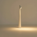 Draadloze led‑tafellamp met conische kap