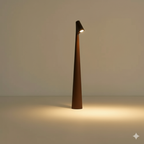 Draadloze led‑tafellamp met conische kap
