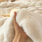 Plaid Met Zachte Fleece En Warme Laag Voor Bank En Bed