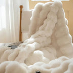 Plaid Met Zachte Fleece En Warme Laag Voor Bank En Bed