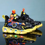 Kinder Sneakers Met LED Verlichting En Superheldenprint
