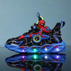 Kinder Sneakers Met LED Verlichting En Superheldenprint