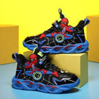 Kinder Sneakers Met LED Verlichting En Superheldenprint