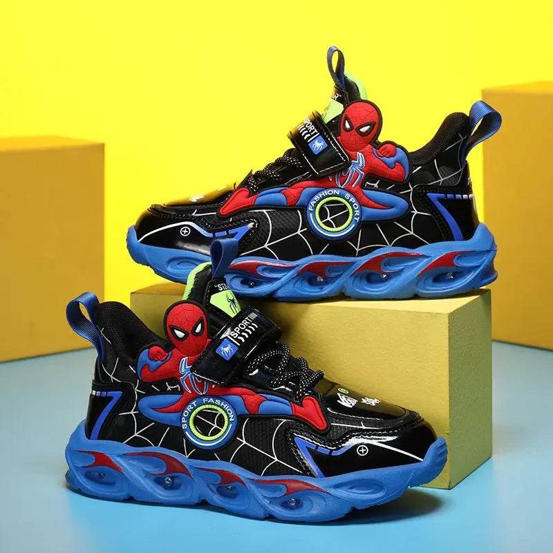 Kinder Sneakers Met LED Verlichting En Superheldenprint