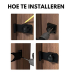 Sleutelloos combinatieslot voor kasten en deuren