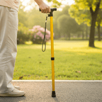 Aluminium Wandelstok met Ergonomische Greep en Verstelbare Hoogte