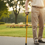 Aluminium Wandelstok met Ergonomische Greep en Verstelbare Hoogte