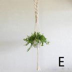 Macramé Hangplanter met Keramische Pot en Natuurlijke Textuur