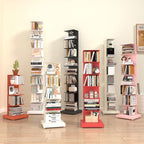 Verticale Metalen Boekenrek met Zwevende Legplanken