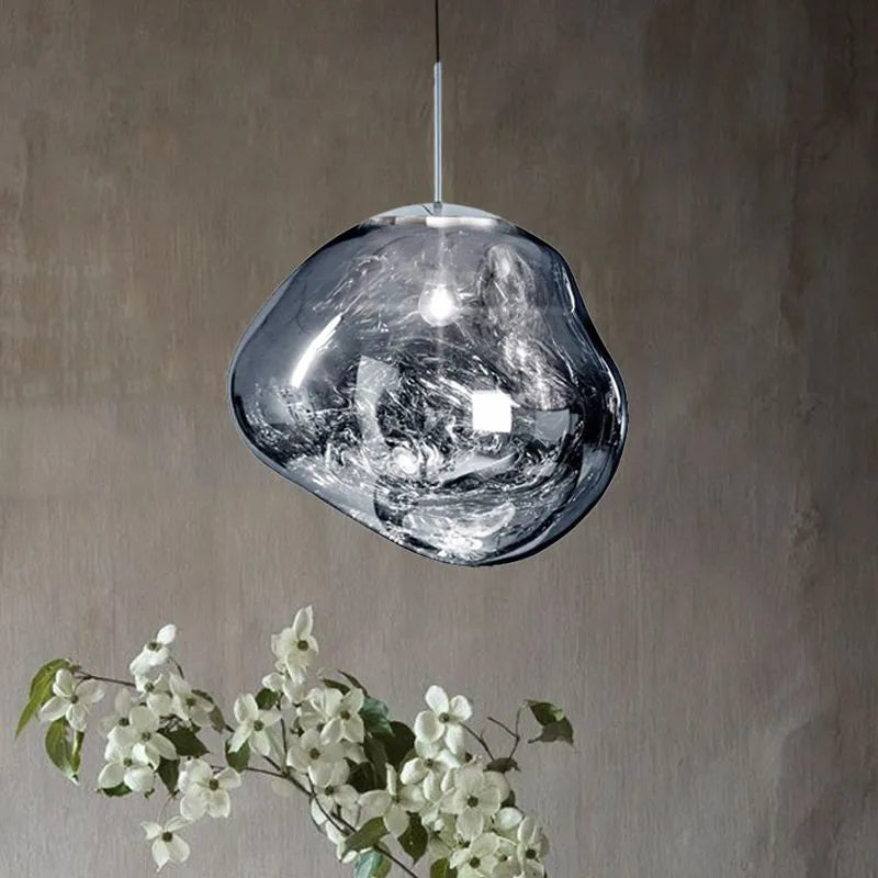 Organische Hanglamp met Warme Lichtgloed en Verstelbare Hoogte