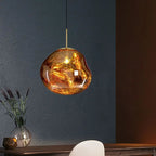 Organische Hanglamp met Warme Lichtgloed en Verstelbare Hoogte