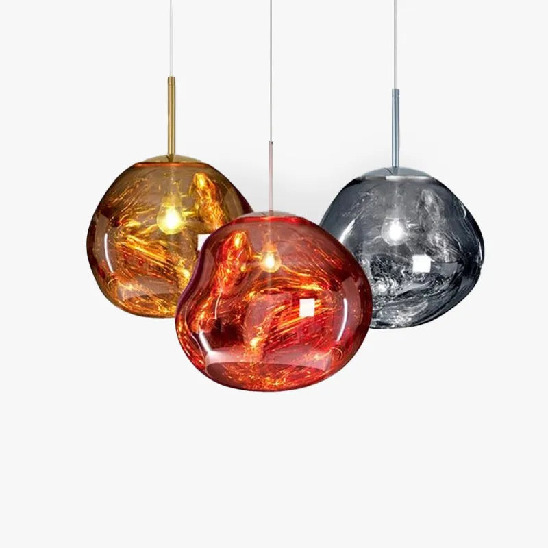 Organische Hanglamp met Warme Lichtgloed en Verstelbare Hoogte