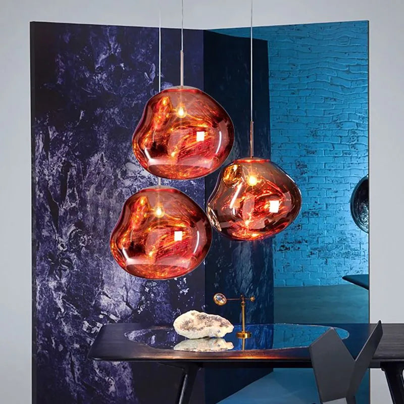 Organische Hanglamp met Warme Lichtgloed en Verstelbare Hoogte