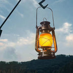 IJzeren Lantaarnlamp met Retro Vorm en Draagbare Constructie