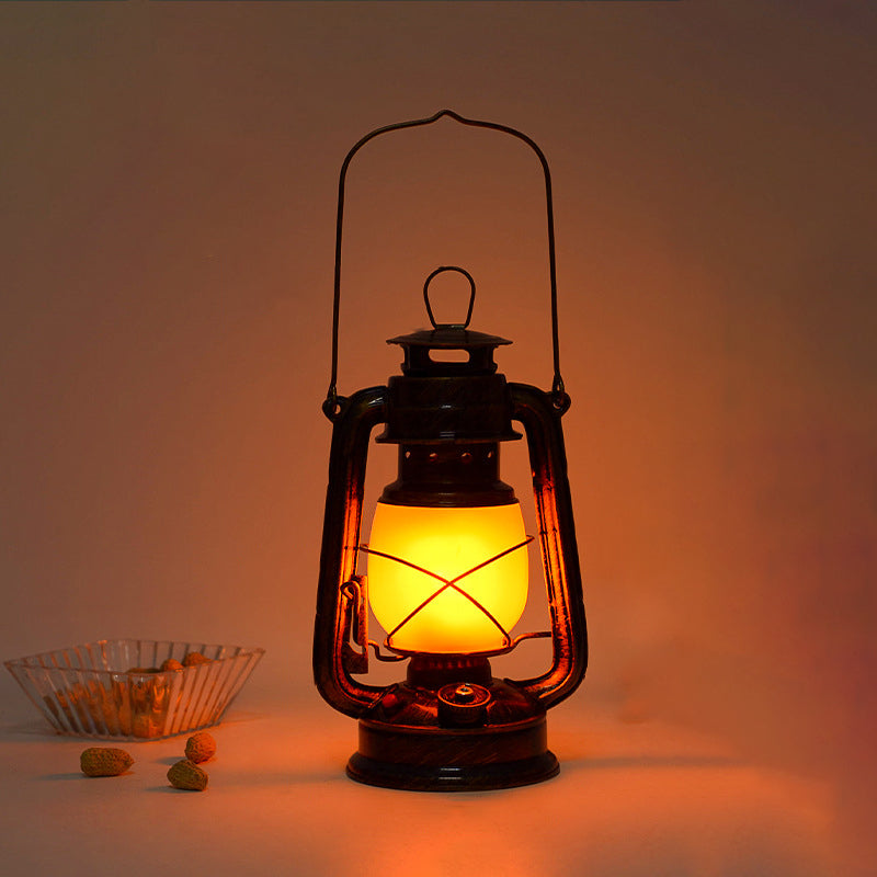 IJzeren Lantaarnlamp met Retro Vorm en Draagbare Constructie