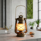IJzeren Lantaarnlamp met Retro Vorm en Draagbare Constructie