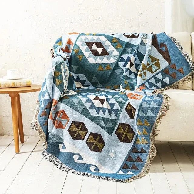 Woonplaid met Zachte Structuur en Jacquard Weving