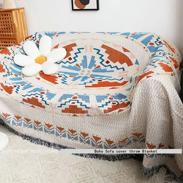 Woonplaid met Zachte Structuur en Jacquard Weving