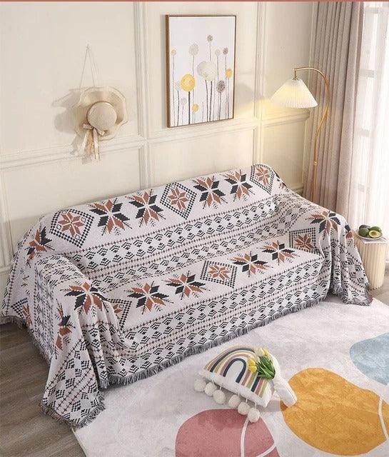 Woonplaid met Zachte Structuur en Jacquard Weving