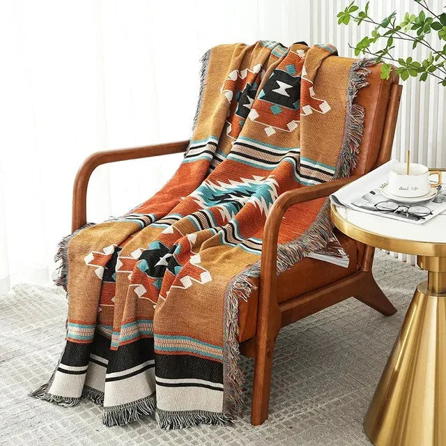 Woonplaid met Zachte Structuur en Jacquard Weving