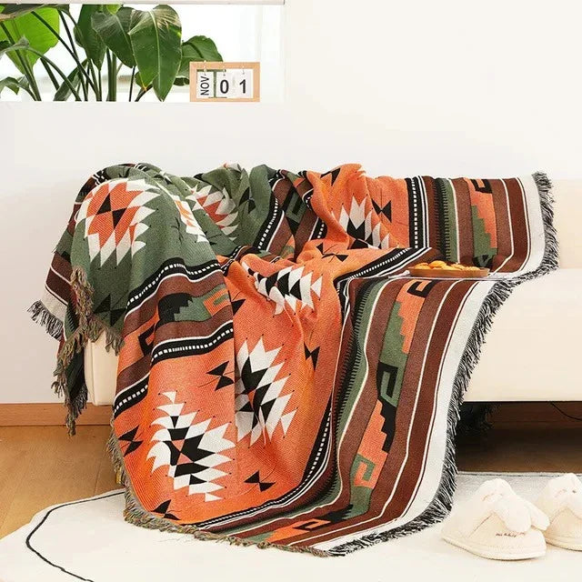 Woonplaid met Zachte Structuur en Jacquard Weving