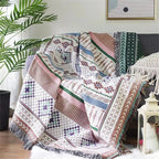 Woonplaid met Zachte Structuur en Jacquard Weving