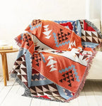 Woonplaid met Zachte Structuur en Jacquard Weving