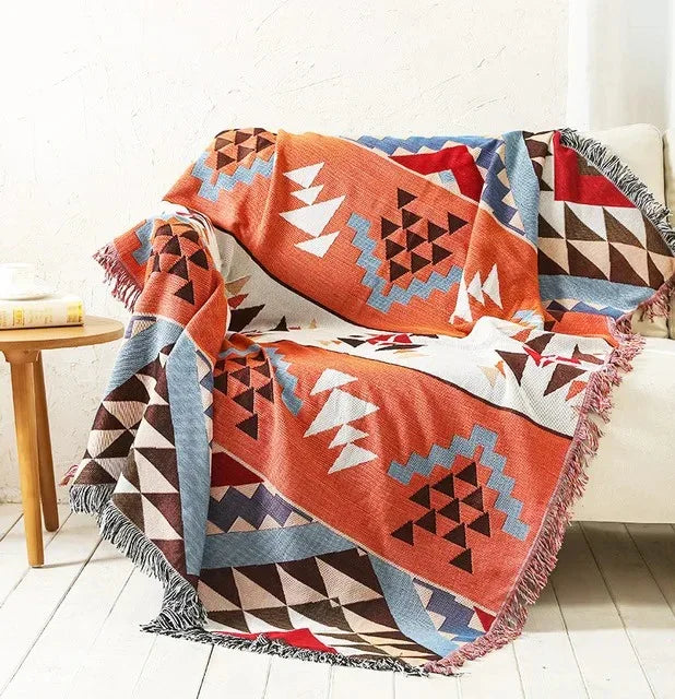 Woonplaid met Zachte Structuur en Jacquard Weving