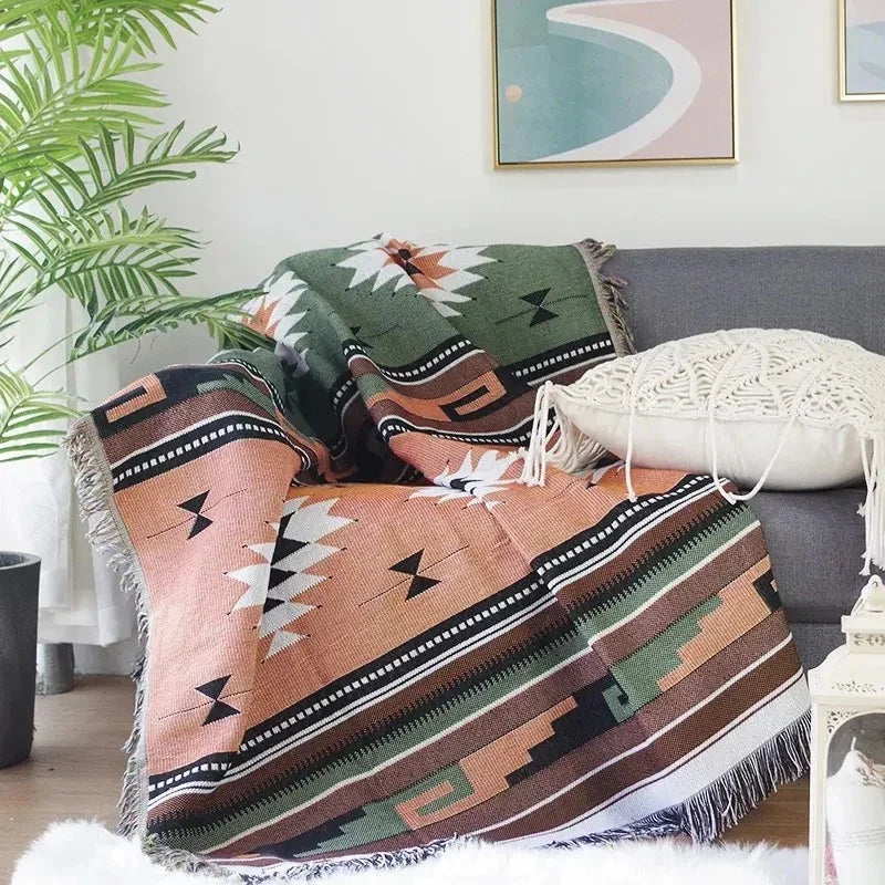 Woonplaid met Zachte Structuur en Jacquard Weving