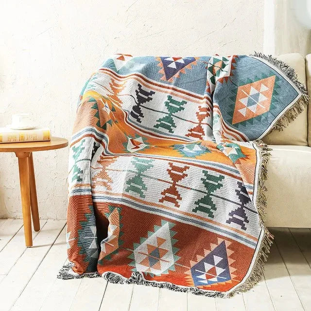 Woonplaid met Zachte Structuur en Jacquard Weving