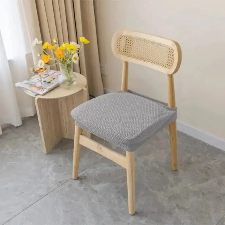 Stoelzittinghoezen van Elastisch Jacquardweefsel voor Eetkamerstoelen
