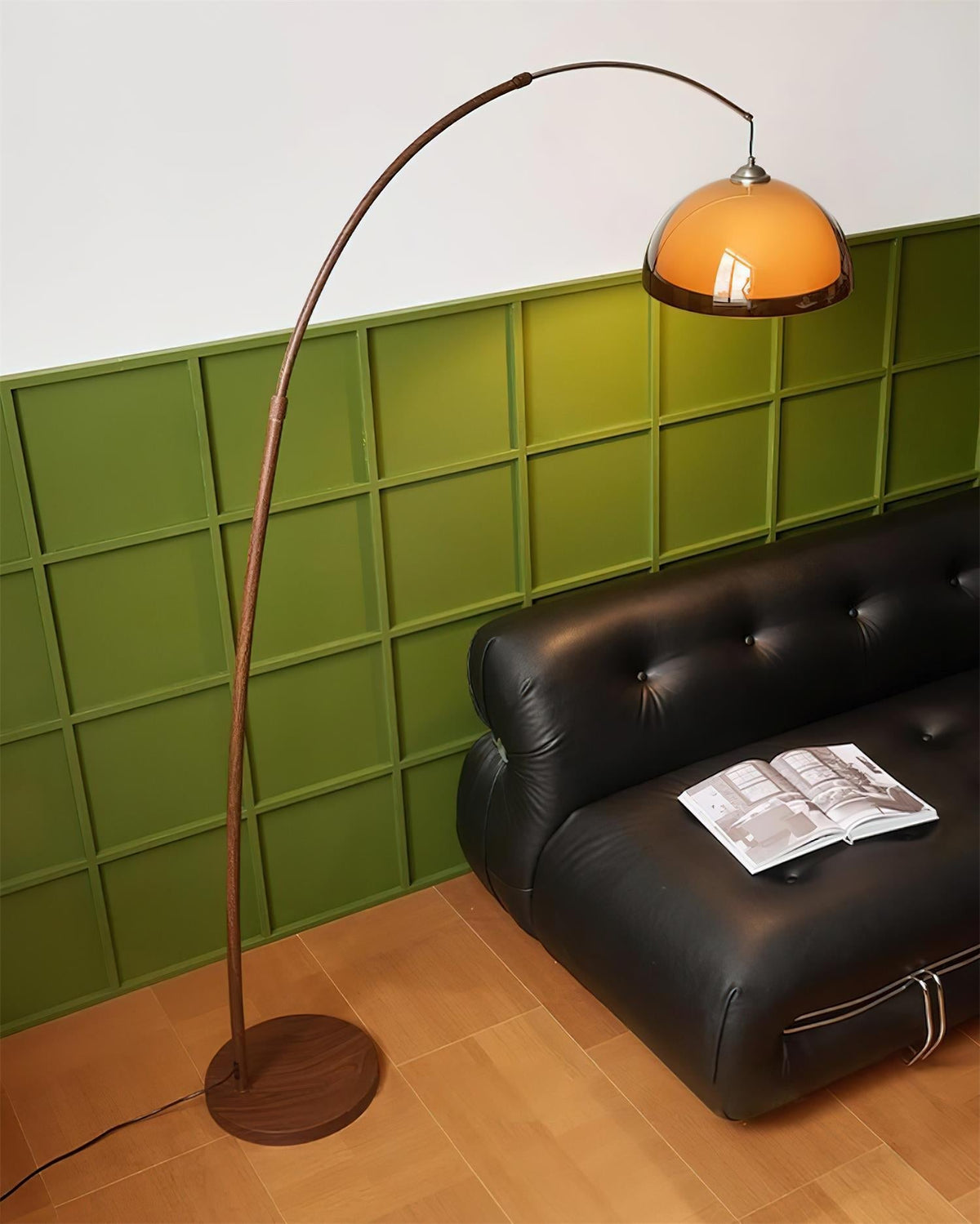 Boogvloerlamp met Elegante Boogarm en Zachte Ruimteverlichting