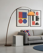 Boogvloerlamp met Elegante Boogarm en Zachte Ruimteverlichting