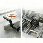 Elektrische Grillborstel Nylon Bladloos Compact Ontwerp