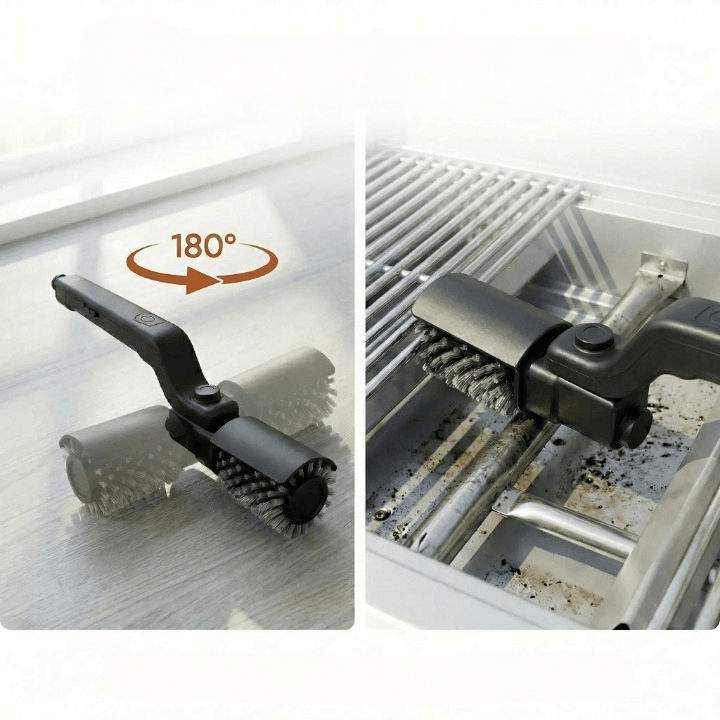 Elektrische Grillborstel Nylon Bladloos Compact Ontwerp