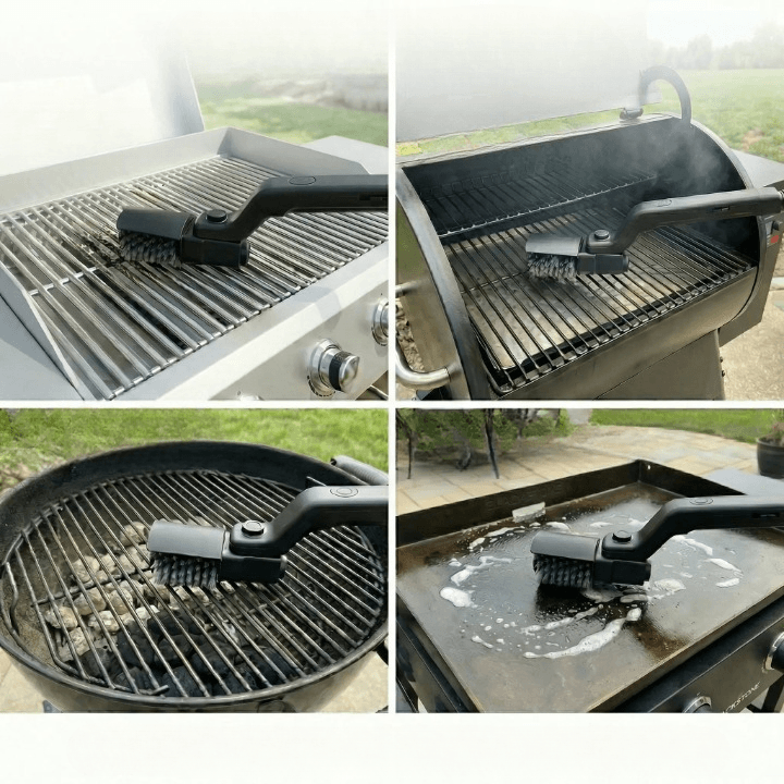 Elektrische Grillborstel Nylon Bladloos Compact Ontwerp