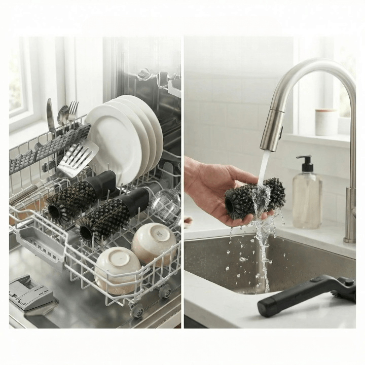 Elektrische Grillborstel Nylon Bladloos Compact Ontwerp