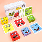 Houten Blokkenset met Emotie‑Spel en Creatieve Ontwikkeling