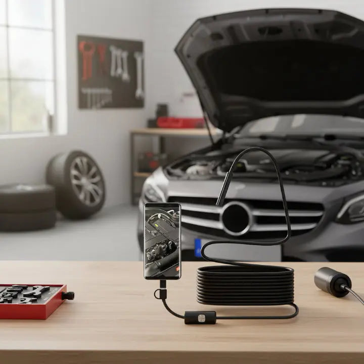 Endoscoopcamera met Flexibel Kabel en Heldere HD‑Weergave