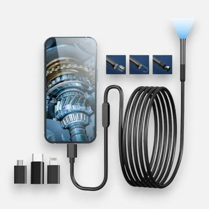 Endoscoopcamera met Flexibel Kabel en Heldere HD‑Weergave