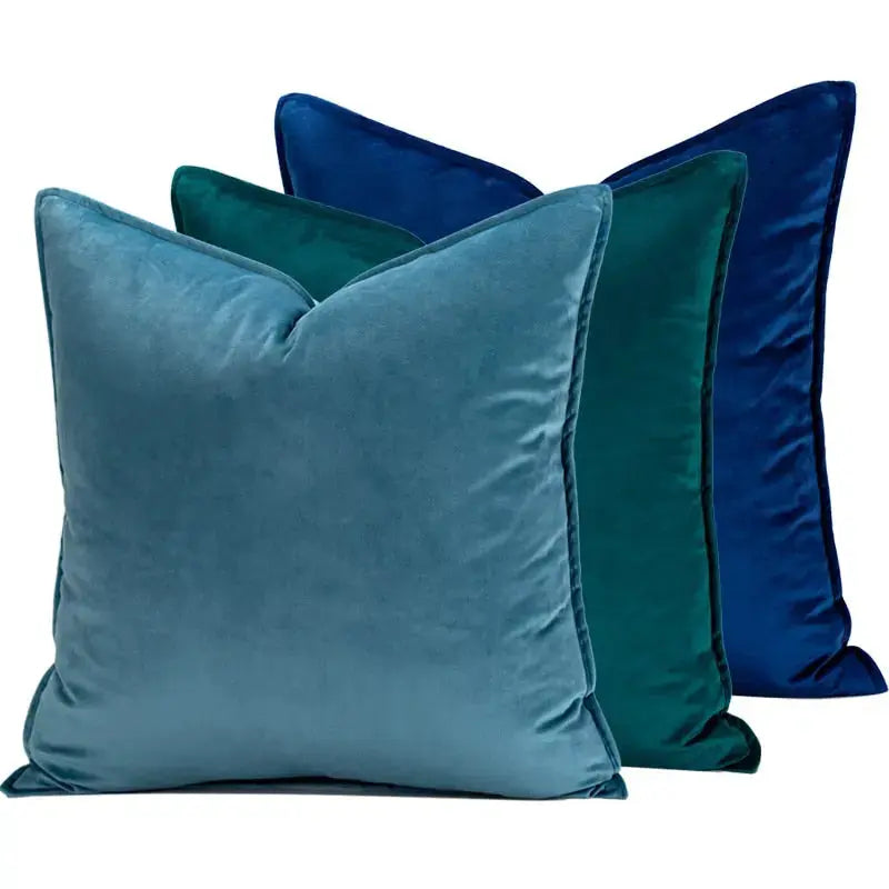 Kussenhoes Met Zachte Velours En Luxe Flanellen Rand