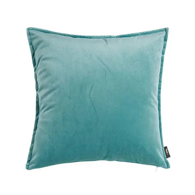 Kussenhoes Met Zachte Velours En Luxe Flanellen Rand