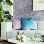 Kussenhoes Met Zachte Velours En Luxe Flanellen Rand