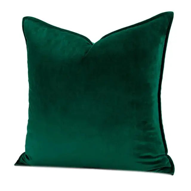 Kussenhoes Met Zachte Velours En Luxe Flanellen Rand