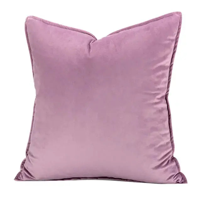 Kussenhoes Met Zachte Velours En Luxe Flanellen Rand