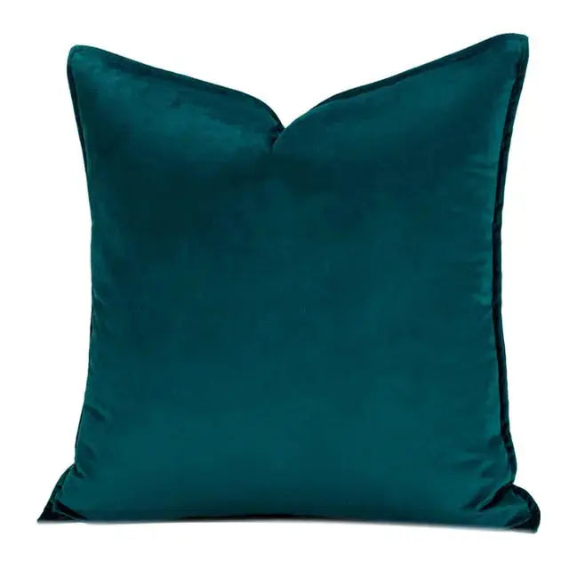 Kussenhoes Met Zachte Velours En Luxe Flanellen Rand