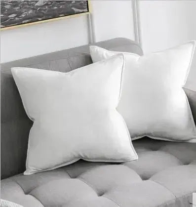 Kussenhoes Met Zachte Velours En Luxe Flanellen Rand